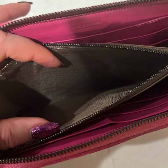 Bottega Veneta Intrecciato Orchid Purple pink Zip Wallet - Picture 4 of 15